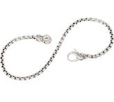 JAI Sterling Silver 2.7mm Box Chain Bracelet, X-Small